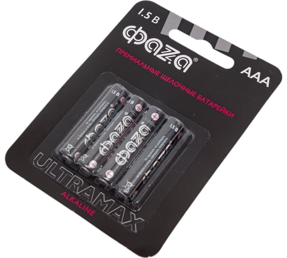 Элемент питания ФАZА алкалиновый AAA/LR03 1.5В Ultra Max BL-4 5043084