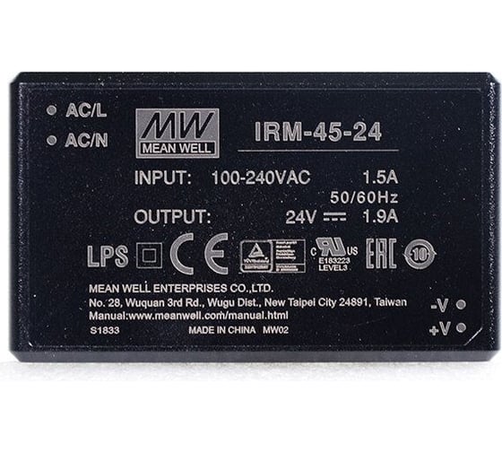 Источник питания Mean Well IRM-45-24 AC-DC Т02288479 1