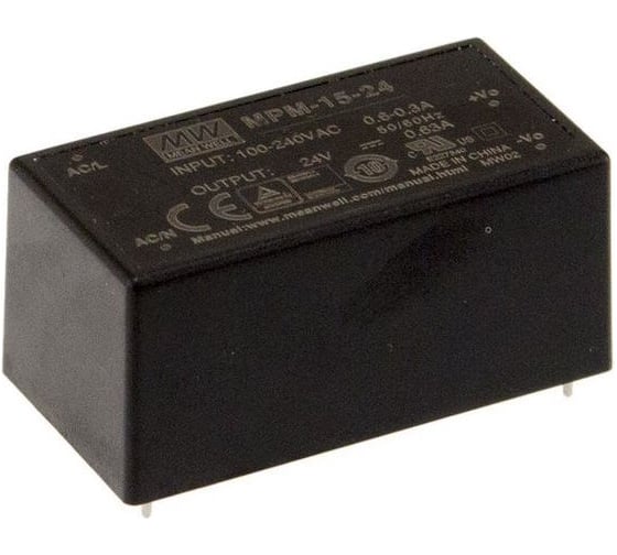 Источник питания Mean Well MPM-15-24 AC/DC 15.1Вт Т02870974 1