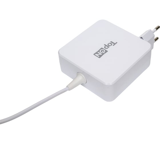 Блок питания TopOn 100w кабель type-c, power delivery, quick charge 3.0, в розетку, кабель 240 см, белый TOP-UC100W