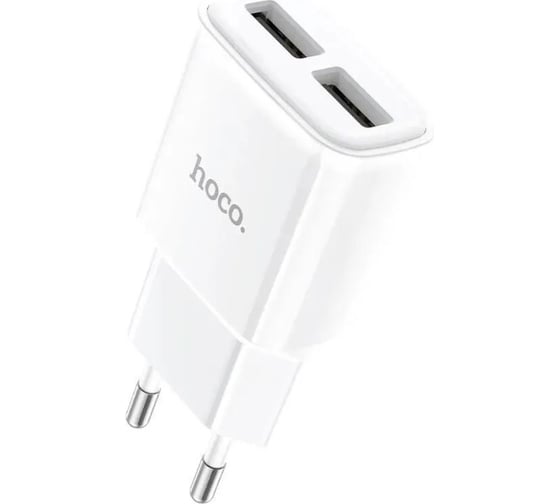 Сетевое зарядное устройство Hoco c88a star 2xusb, 2.4а (белый) 0L-00057527