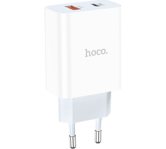 Сетевое зарядное устройство Hoco c97a 1xusb qc3.0, 1xusb-с pd20w (белый) 0L-00056008