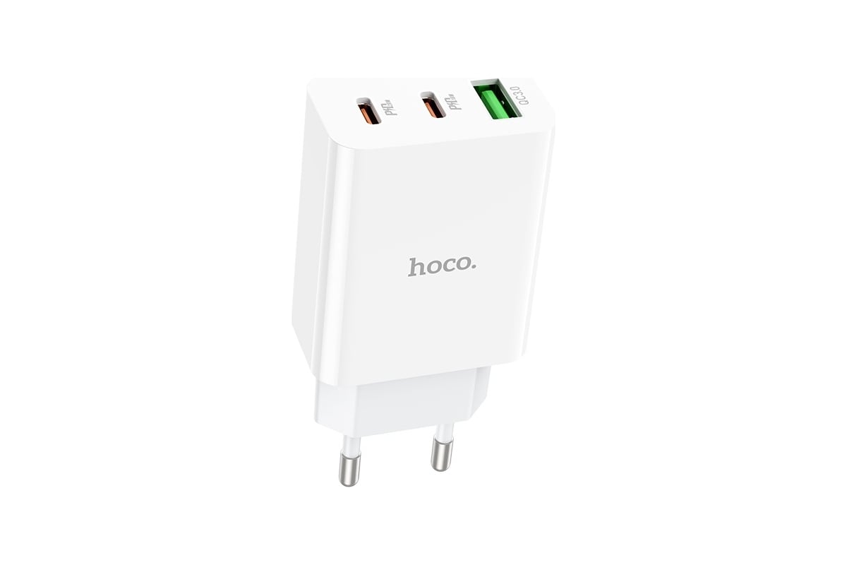 Сетевое зарядное устройство Hoco c99a 1xusb, 2xusb-c, 3а, pd20w, qc3.0  (белый) 0L-00057529