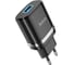 Сетевое зарядное устройство Hoco n1 ardent 1xusb, 2.4а, led + usb кабель type-c, 1м (черный) 0L-MG-WF339 4