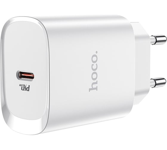 Сетевое зарядное устройство Hoco n14 1xusb-c, 3а, pd20w, (белый) 0L-00050617