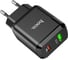 Сетевое зарядное устройство Hoco n5 favor 1xusb, 1xusb-c, 3а, pd20w, qc3.0 (черный) 0L-00050619 1