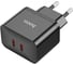 Сетевое зарядное устройство Hoco n29 triumph 2xusb-c, 3а, pd35w, qc3.0, gan (черный) 0L-00057043 1