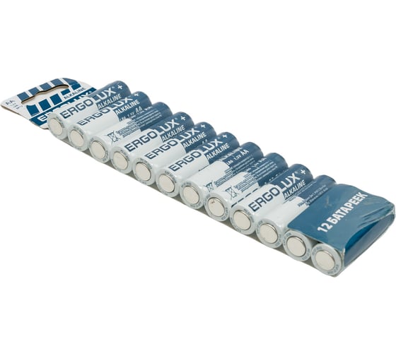 Батарейка Ergolux Alkaline bp12 lr6 промо, 1.5в 15199
