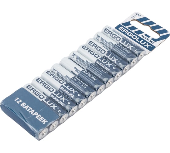Батарейка Ergolux Alkaline bp12 lr03 промо 1.5в 15198