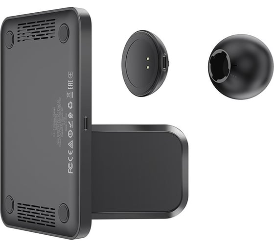 Беспроводное зарядное устройство Hoco cw33 ultra-charge 3в1 для смартфона/iwatch/tws, 15w/3w, 1м (черный) 0L-00051186