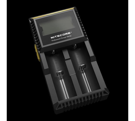 Зарядное устройство Nitecore d2 18650/16340 на 2 акб intellicharge v2 совместим с li-ion и ni-mh/ni-cd аккумуляторами с автоматическим определением 11479