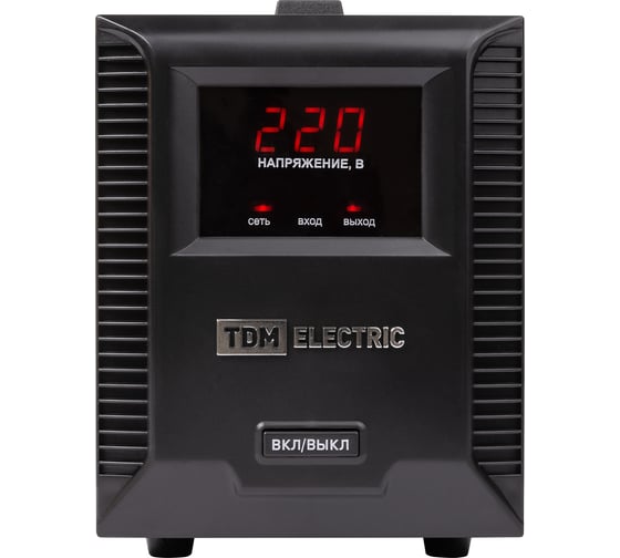 Стабилизатор напряжения TDM ELECTRIC БСР1-1,5 кВА электронный переносной SQ1201-0033