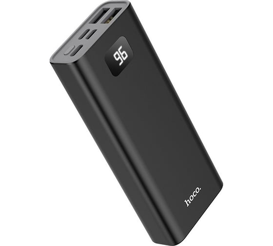 Внешний акб Hoco j46 star ocean 10000mah, 2xusb, 2а, led дисплей, li-pol (черный) 0L-00048225 1