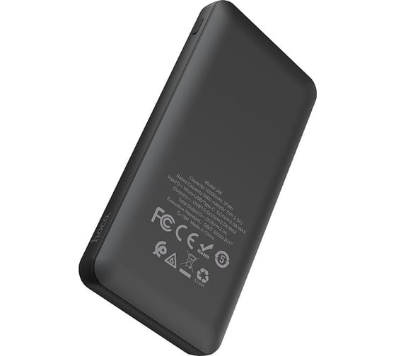 Внешний акб Hoco j48 nimble 10000mah, 2xusb, 2а, led, li-ion (черный) 0L-00048224
