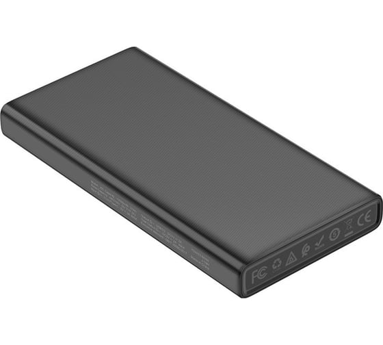 Внешний акб Hoco j55 neoteric 10000mah, 2xusb, 2а, led, li-ion (черный) 0L-00047395