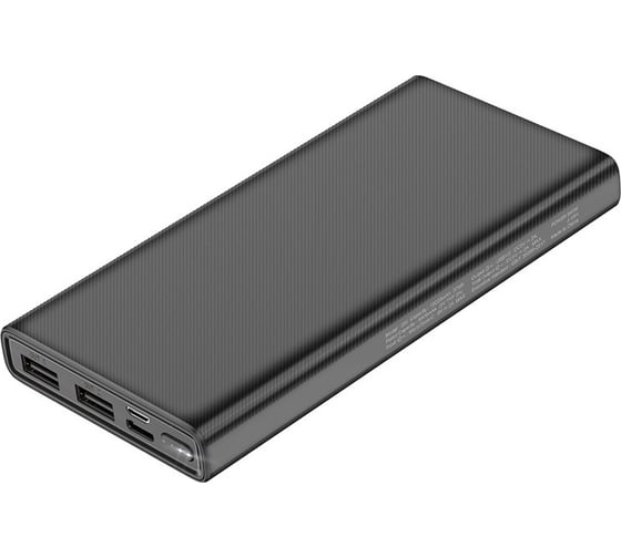 Внешний акб Hoco j55 neoteric 10000mah, 2xusb, 2а, led, li-ion (черный) 0L-00047395