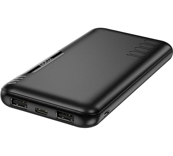 Внешний акб Hoco j82 easylink 10000mah, 2xusb, 2а, led, li-pol (черный) 0L-00053130