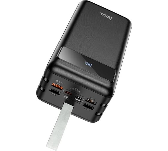 Внешний акб Hoco j86b powermaster 60000mah, 4xusb, 2xusb-c, 1xmicrousb, 3а, pd20w, qc3.0, led диспей 0L-00057080