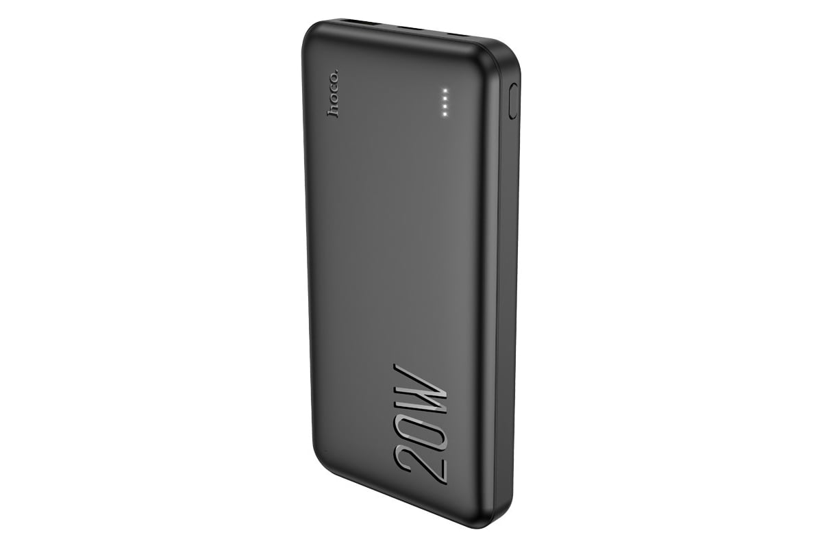 Внешний акб Hoco j87 tacker 10000mah, 1xusb, 1xusb-c, 3а, qc3.0, pd20w,  led, li-pol (черный) 0L-00054474 - выгодная цена, отзывы, характеристики,  фото - купить в Москве и РФ