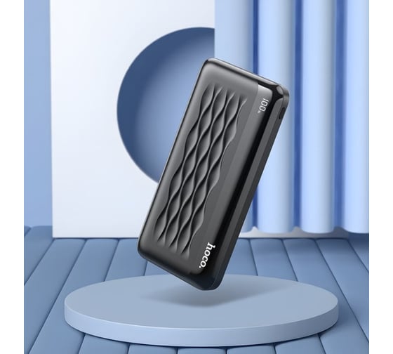 Внешний акб Hoco j90 fully 10000mah, 2xusb, 2xusb-c, 3а, qc3.0, pd20w, led, li-pol (черный) 0L-00055140