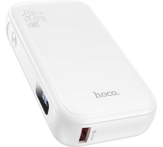 Внешний акб Hoco j98 cool 15000mah, 1xusb, 1xusb-c, 3а, qc3.0, pd45w, led, li-pol (белый) 0L-00057359