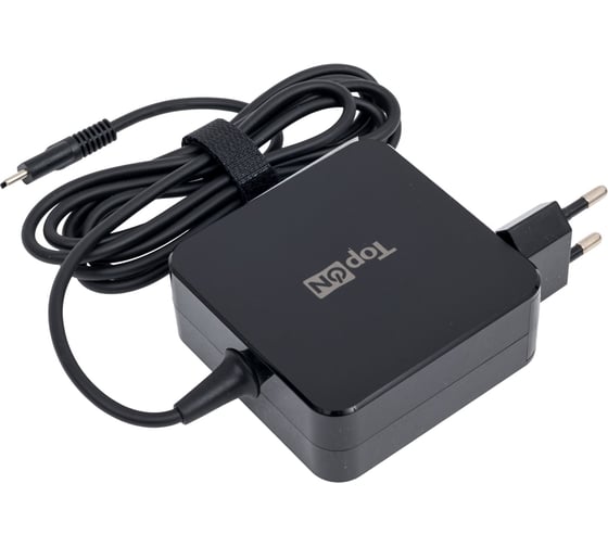 Блок питания для ноутбука hp TopOn 5v-2a - 20v-3.25 65w usb type-c черный TOP-HP65Q