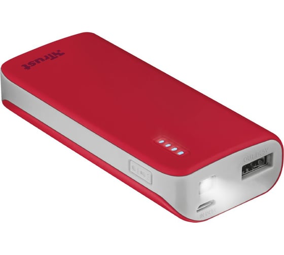 Powerbank Trust PRIMO 4400mAh красный 21226 1