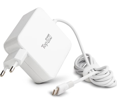Блок питания для ноутбука samsung TopOn 20v 3.25a 65w usb type-c белый TOP-SA65QW
