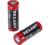 Аккумулятор Li-ion REXANT 18500, 3,7В, 1400мАч, без платы защиты, плоский контакт, 10 шт. 30-2060