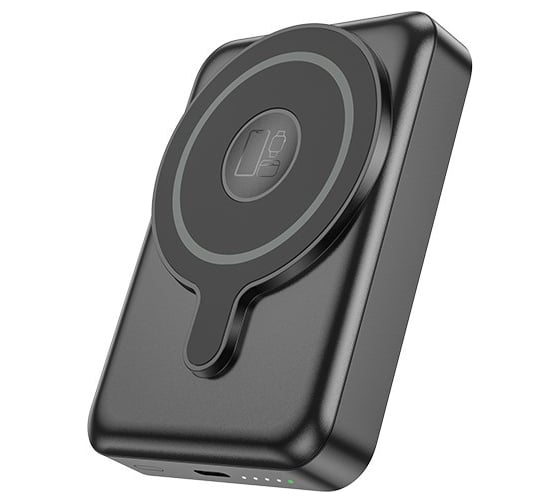 Внешний акб Hoco q11 expressar 10000mah, 1xusb-c, 2а, pd20w, qc3.0, qi15w, led, li-pol (черный) 0L-00057076