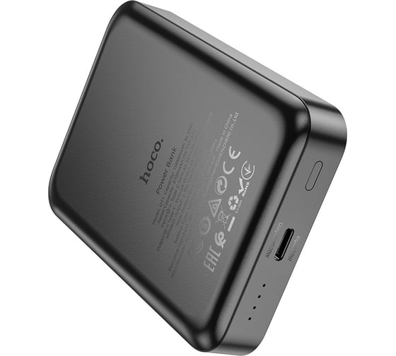 Внешний акб Hoco q11 expressar 10000mah, 1xusb-c, 2а, pd20w, qc3.0, qi15w, led, li-pol (черный) 0L-00057076