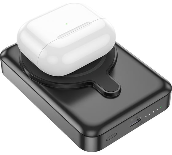 Внешний акб Hoco q11 expressar 10000mah, 1xusb-c, 2а, pd20w, qc3.0, qi15w, led, li-pol (черный) 0L-00057076
