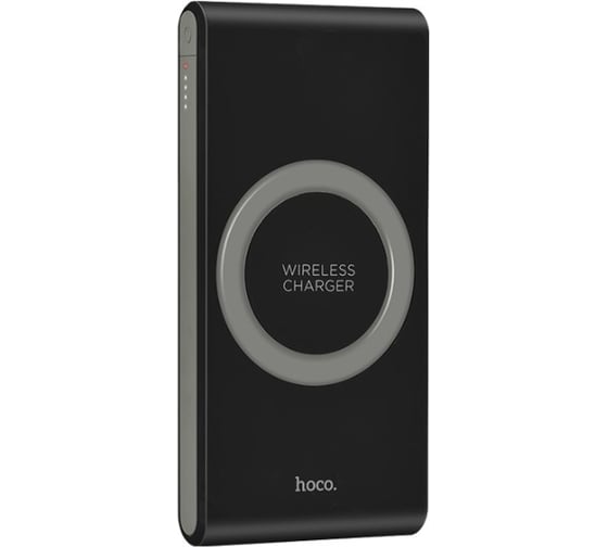 Внешний акб Hoco с бзу b32 energetic 8000mah, 1xusb, qi5w, led, li-pol (черный) 0L-00037576