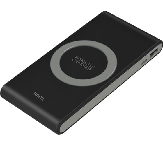 Внешний акб Hoco с бзу b32 energetic 8000mah, 1xusb, qi5w, led, li-pol (черный) 0L-00037576