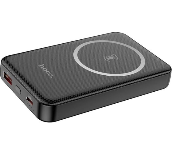 Внешний акб Hoco с бзу j79 success 10000mah, 1xusb, 1xusb-c, 3а, qc3.0, pd18w, qi15w, led, li-pol (черный) 0L-00051180 1
