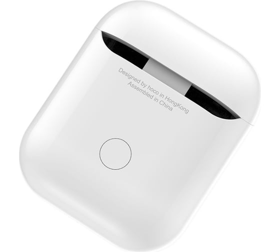 Беспроводной зарядный бокс Hoco cw18 для airpods, 2.5w, поддержка qi (белый) 0L-00041364