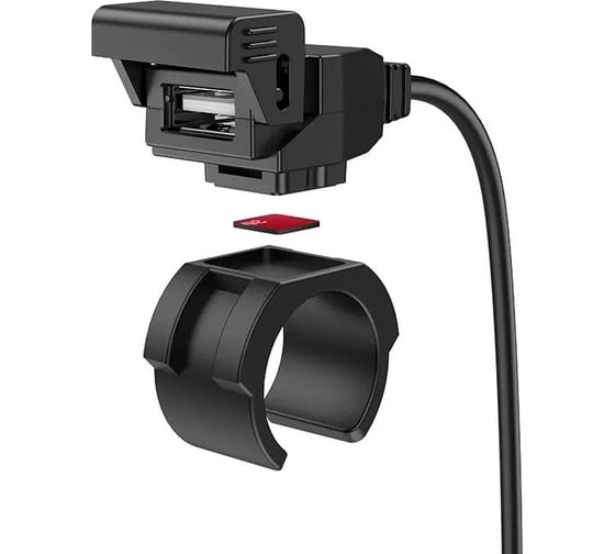Зарядное устройство для мото z45 1xusb, 2.4а, влагозащита, 1.5м (черный) Hoco 0L-00053132