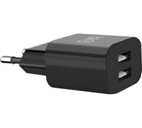 Сетевое зарядное устройство Bion 2usb-a, 10 вт, черный BXP-ADP-2A-10B