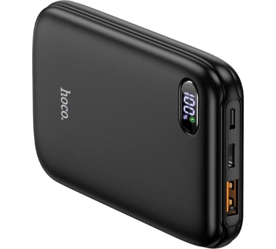 Внешний акб Hoco q2 galax 10000mah, 1xusb, 1xusb-c, 3а, qc3.0, pd20w, led дисплей, li-pol (черный) 0L-00051298