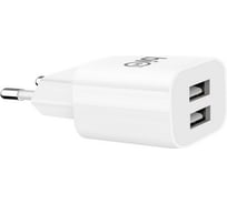 Сетевое зарядное устройство Bion 2usb-a, 10 вт, белый BXP-ADP-2A-10W