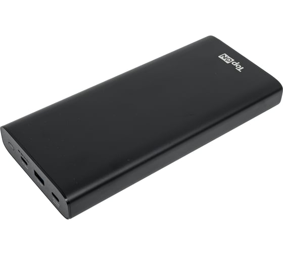 Внешний аккумулятор TopOn 22400mAh (82.88Wh) Type-C PD 140W, Type-C PD 100W, USB QC3.0 18W, Max 158W корпус алюминий черный TOP-T140