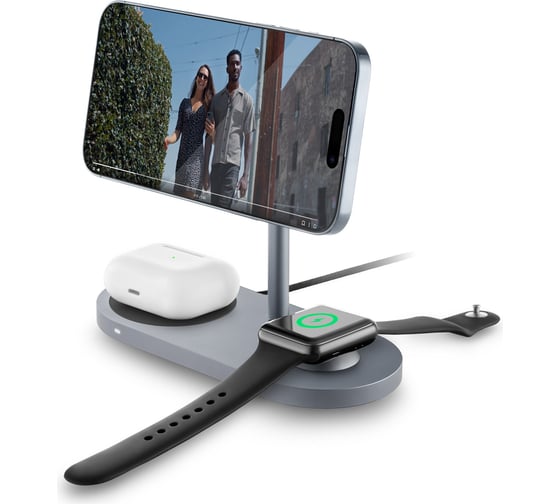 Беспроводное зарядное устройство uBear Stage Pro, 3-в-1, MagSafe совместимое WL07SG31-AD