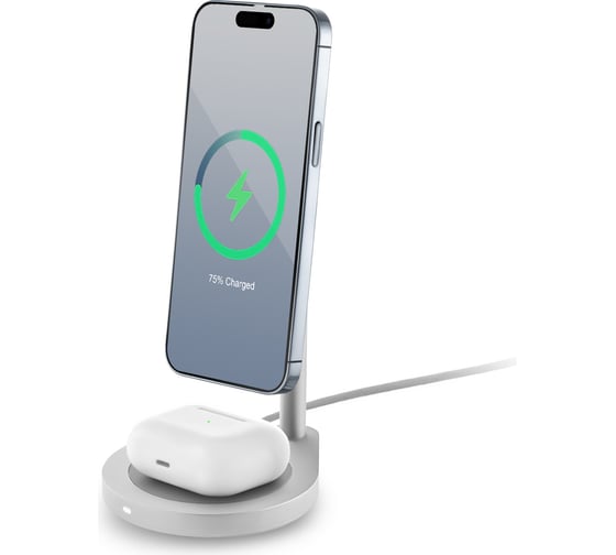 Беспроводное зарядное устройство uBear Stage, 2-в-1, MagSafe совместимое WL06SL21-AD