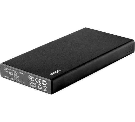 Внешний аккумулятор uBear CORE Powerbank 10000 mah Power Delivery, цвет черный PB08BL10000-PD