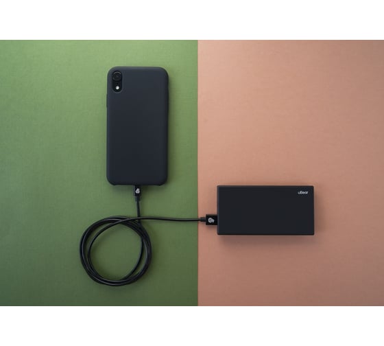 Внешний аккумулятор uBear CORE Powerbank 10000 mah Power Delivery, цвет черный PB08BL10000-PD