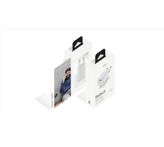 Зарядное устройство uBear Select Wall charger 20W, 1 порт USB-C WC20WH01-AD