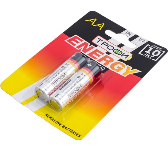 Батарейки ТРОФИ LR6-2BL Alkaline, C0034926