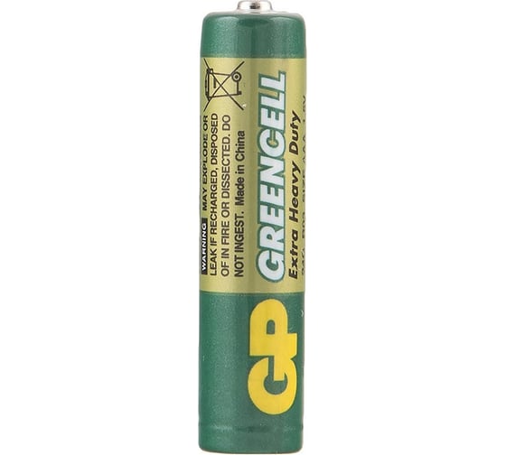 Солевые батарейки GP greencell 24g aaa - 4 шт. в блистре GP 24G-2CR4