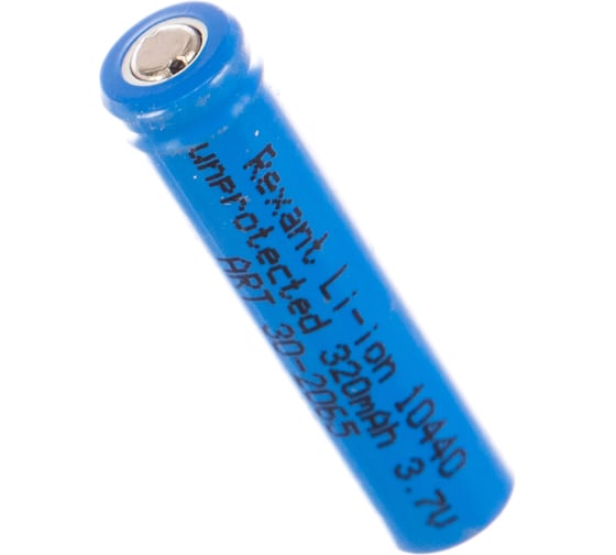 Аккумулятор Rexant Li-ion 10440 unprotected 320 mAH 3.7 В 10 штук 30-2065