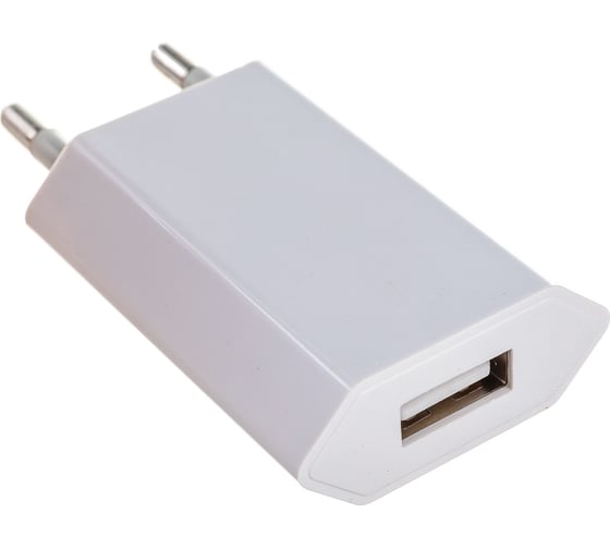 Сетевое зарядное устройство REXANT iPhone/iPod USB белое СЗУ 5V, 1000 mA 18-1194